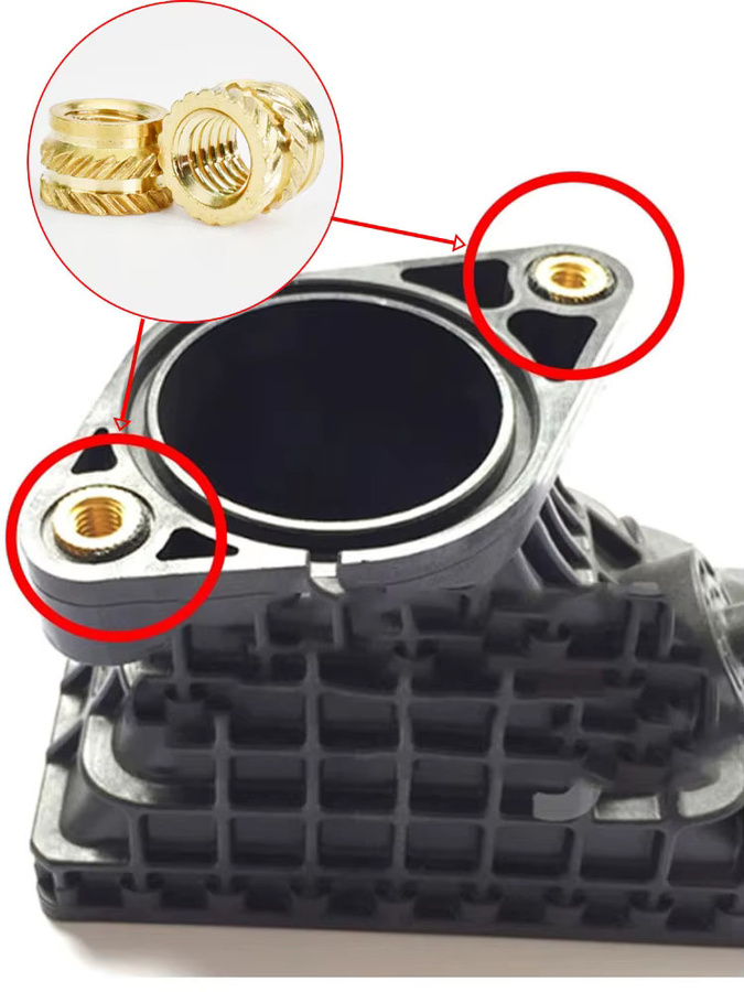 SAM GDSZ 200 Stück Heizeinsatzmuttern aus Messing für 3D-Drucker, gerändelte Heißschmelz-Gewindeeinsätze für Kunststoff, Farbe: Gold - Bild 4