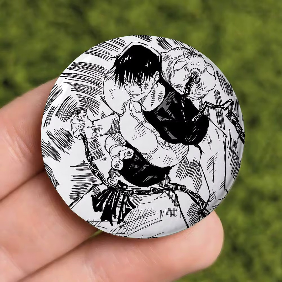 Anstecknadel Anime Runde Laser-Anstecknadel, Unisex - Bild 5