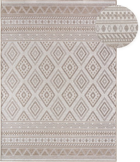 In- & Outdoor-Teppich Verona von teppich.de in Beige und Grau, Boho-Design, Flachgewebe, B/T: 240 x 340 cm - Bild 1