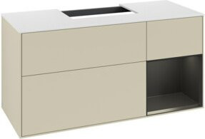 V&B Waschtischunterschrank Finion in Seidengrau lackiert, Breite: 120 cm, Tiefe: 50,1 cm, Höhe: 50,1 cm - Bild 1