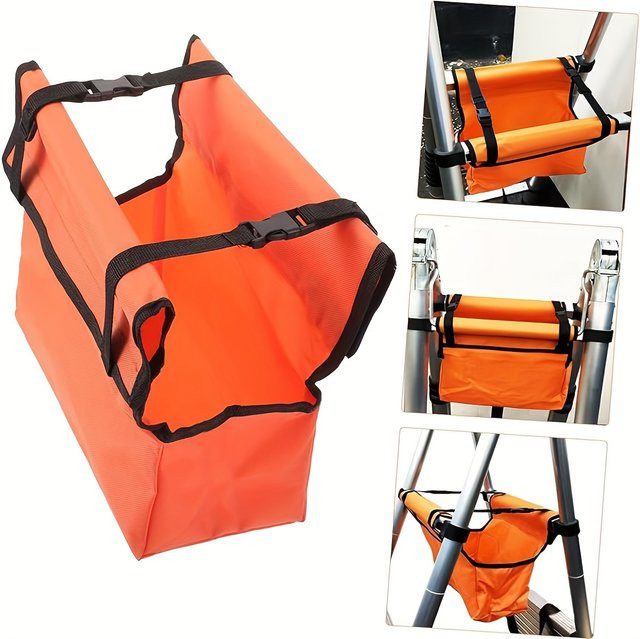 NIUXIANG Mehrzweck-Werkzeugtasche als multifunktionaler Teleskophalter und Klappbarer Kit-Organizer, Orange, B/T/H: 30,0 x 30,0 x 14,0 cm - Bild 1