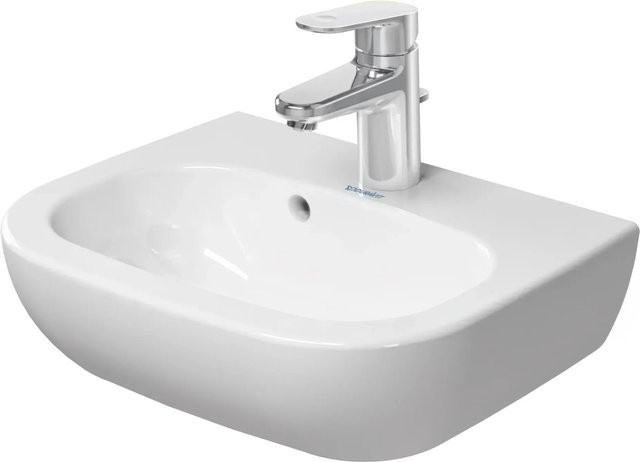 Duravit Handwaschbecken D-Code in Weiß aus Keramik mit Überlauf, B: 45 cm, T: 34 cm, H: 14,5 cm - Bild 1