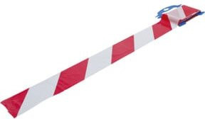 BGS Do it yourself Absperrband Rot/Weiß Breite: 8 cm, Länge: 50 m - Bild 1