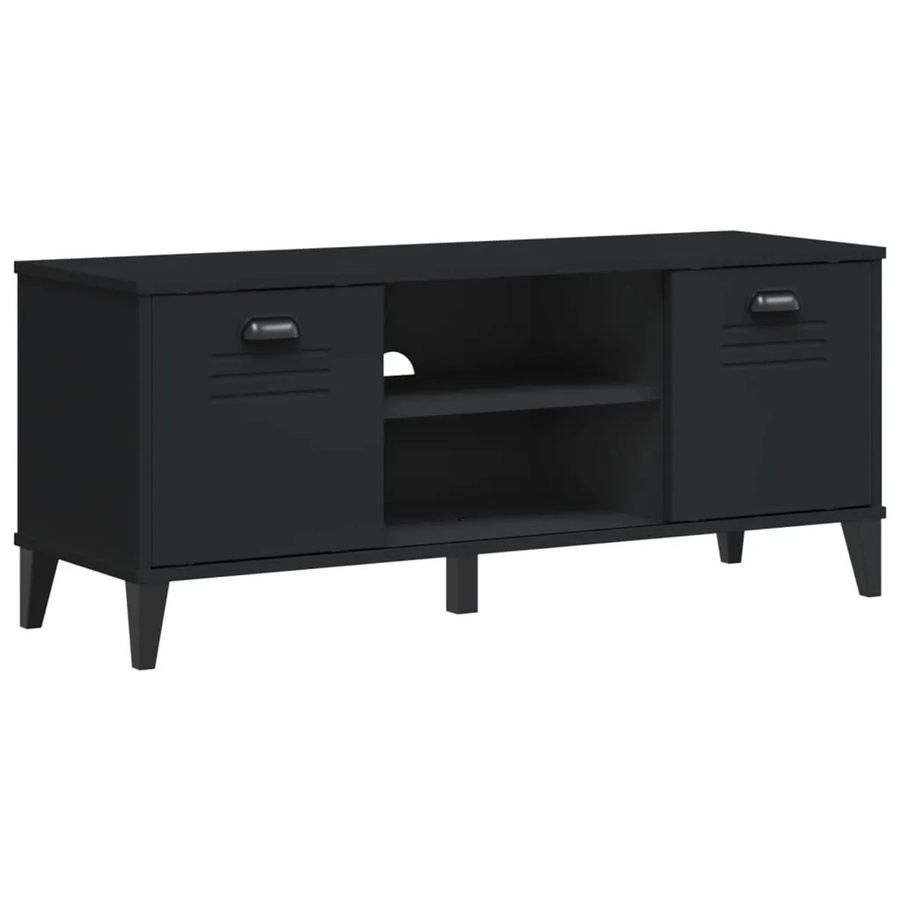 vidaXL Schuhbank VIKEN in Schwarz, B/T/H: 106 x 35 x 45 cm - Bild 2