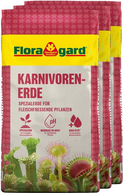 Floragard Karnivoren Erde Spezialsubstrat 3 x 5 l - Bild 1