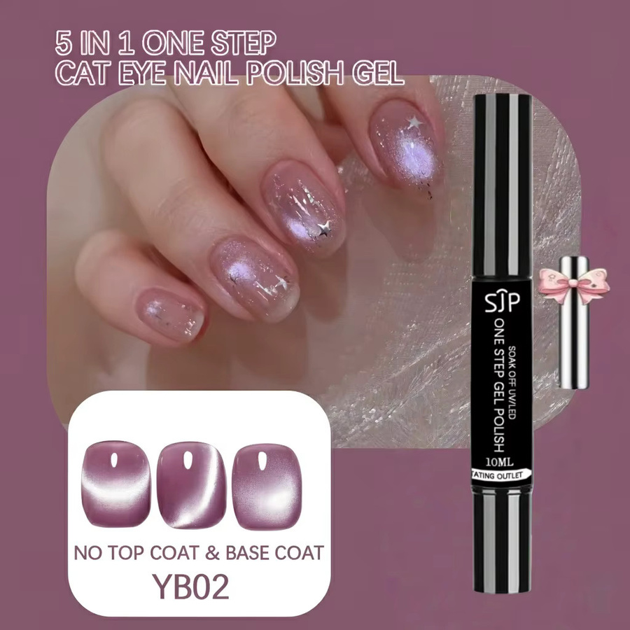 SJP One Step Cat Eye Gel Nagellackstift, Schimmernd, 10 ml - Bild 2