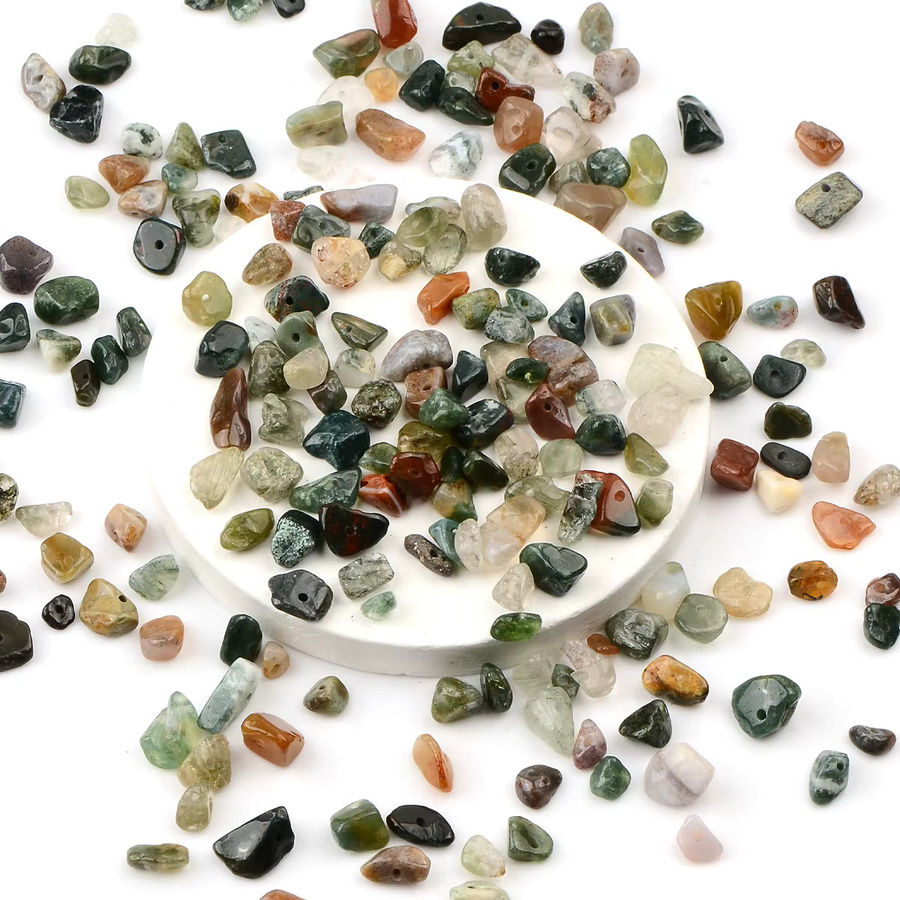 NASSBORO Achat Perlen, 5-8mm, Indische Perlen, DIY - Bild 5