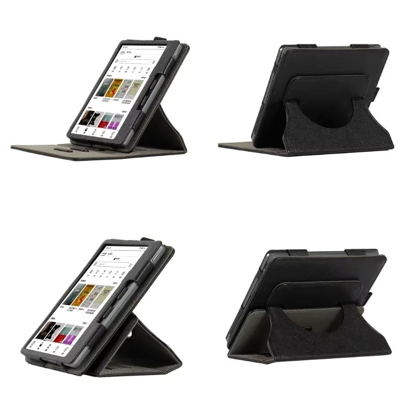 Bigme B7 Abnehmbare Business-Hülle für 7-Zoll-E-Book mit Handschlaufe und 360-Grad-Drehbarer Klappständer-Abdeckung in Schwarz - Bild 3