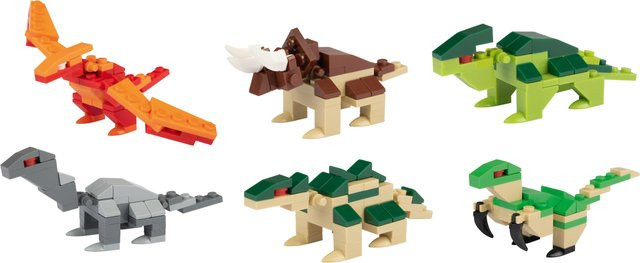 PLAYTIVE Clippysaurier im Ei 6er-Set Dinosaurier multicolor - Bild 1