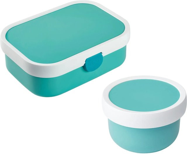 Mepal Campus Obst- und Bentobox mit Trennelementen in Türkis, 300 ml und 750 ml - Bild 1