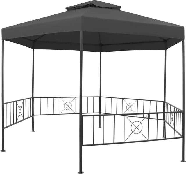 vidaXL Gartenpavillon Anthrazit B/T/H: 323 x 275 x 265 cm - Bild 1