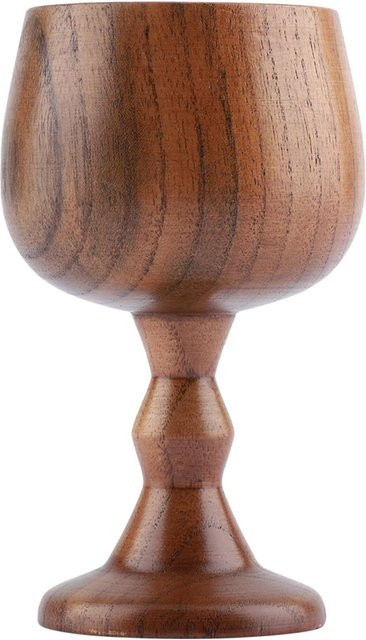 Elegante Holztasse von mfySpace in Braun für Kaffee oder Wein - Bild 1