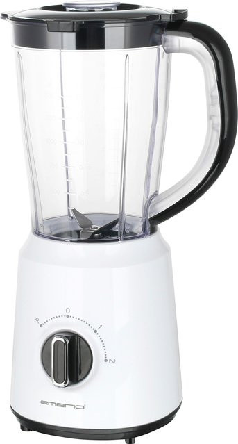 Emerio Standmixer in Weiß mit 1,5 l Behälter aus Kunststoff und Edelstahl sowie Pulse-Funktion - Bild 1