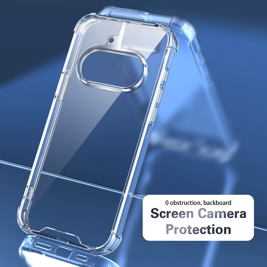 Stoßfeste Silikon-Schutzhülle für Nothing Phone 4A 5G, transparente Luftpolster-Handyhülle mit Airbag-Rückabdeckung - Bild 2