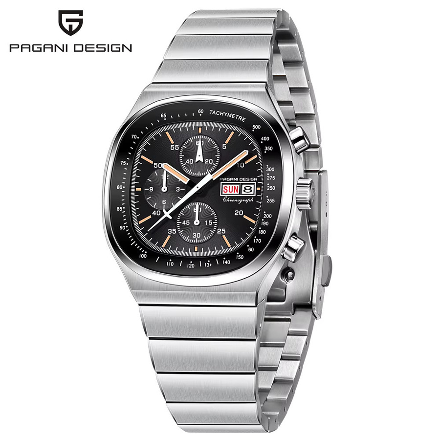 PAGANI DESIGN Chronograph, Quarzuhr, Edelstahl, Saphirglas, Herren - Bild 1