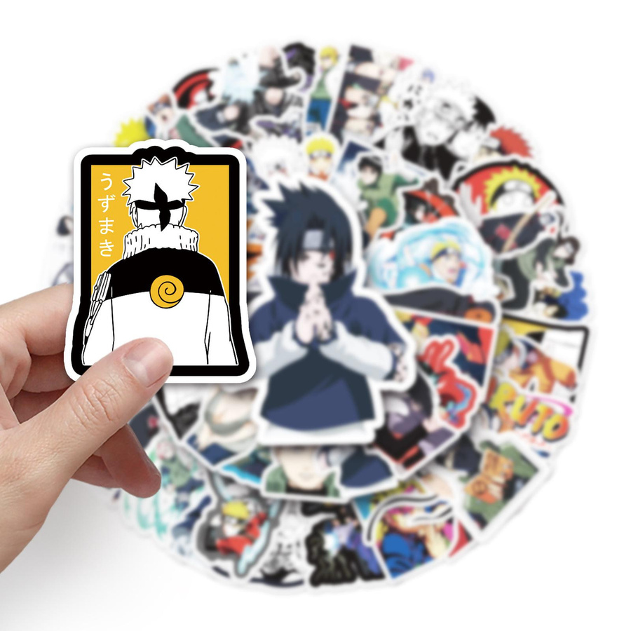 54 Japanische Cartoon Aufkleber für Laptop, Koffer und Roller von Wipon in Multicolour - Bild 4