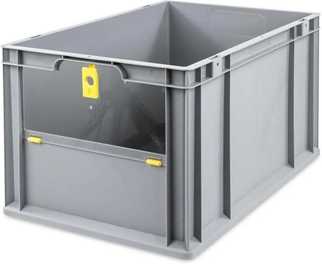 PROREGAL Eurobox NextGen Insight Transportbox mit verstärkten Wänden, Gelb, H x B x T: 32 x 40 x 60 cm, 65 Liter - Bild 1