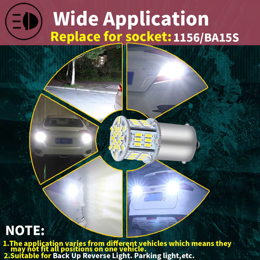 Neallor P21W 1156 BA15S LED Canbus Rückleuchten Set mit 6000 K für Rückfahrscheinwerfer, Bremslichter und Nebelschlussleuchten, 12V 24V - Bild 4