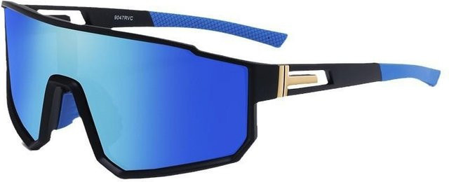 Binchi Keji Travel Sonnenbrille, Unisex, Vollrand, Kunststoff, Schwarz, Wrap - Bild 1