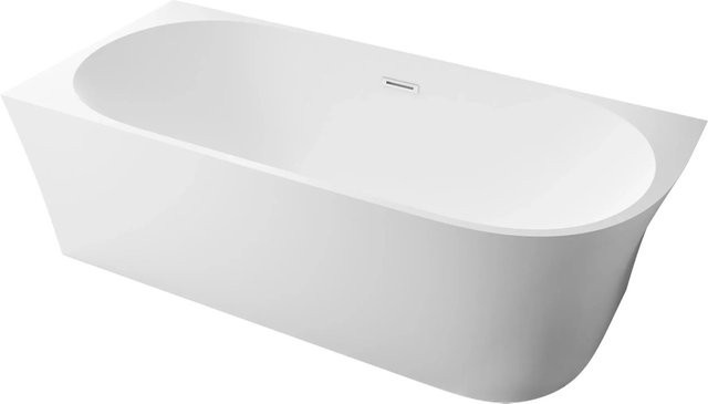 Bernstein NOVA CORNER Freistehende Badewanne aus Acryl in Weiß Matt, Einbau Links, B: 170 cm, T: 78 cm - Bild 1