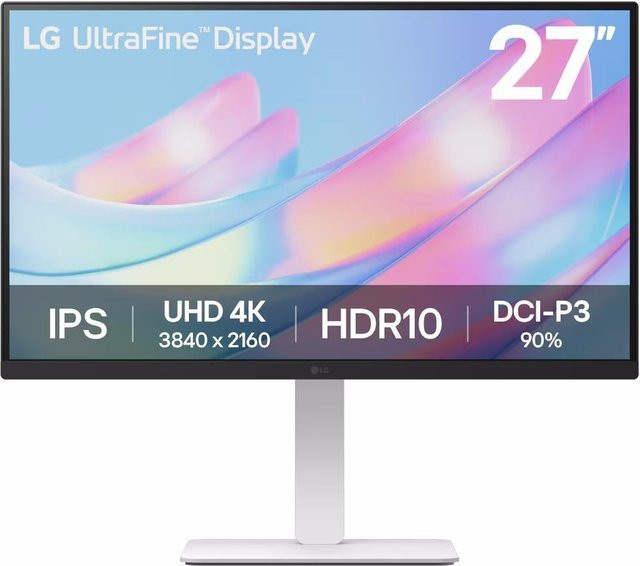 LG UltraFine 27US550-W Monitor, 27 Zoll, 4K UHD, IPS, 60 Hz, Schwarz - Bild 1