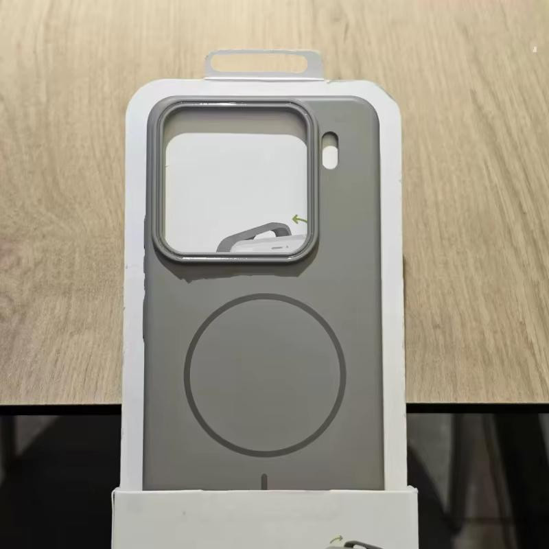al For Magnetische Schutzhülle für Xiaomi Mi 15 Ultra 14T Pro in Grau mit mattierter Oberfläche und kabelloser Ladefunktion aus hartem PC-Material - Bild 2