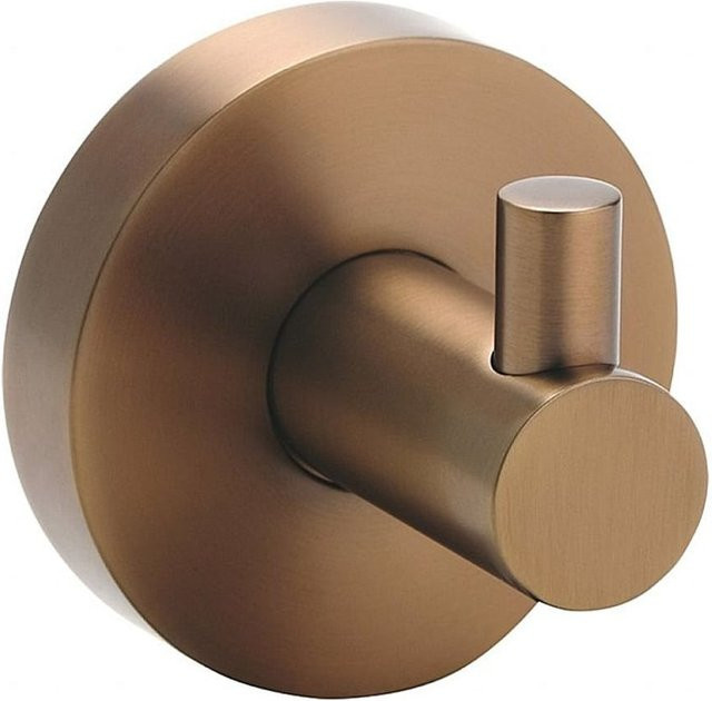 Brillantbad BAMBER Kleiderhaken Messing Gold Kupfer matt B/T/H: 5,5 x 5,5 x 5,0 cm - Bild 1