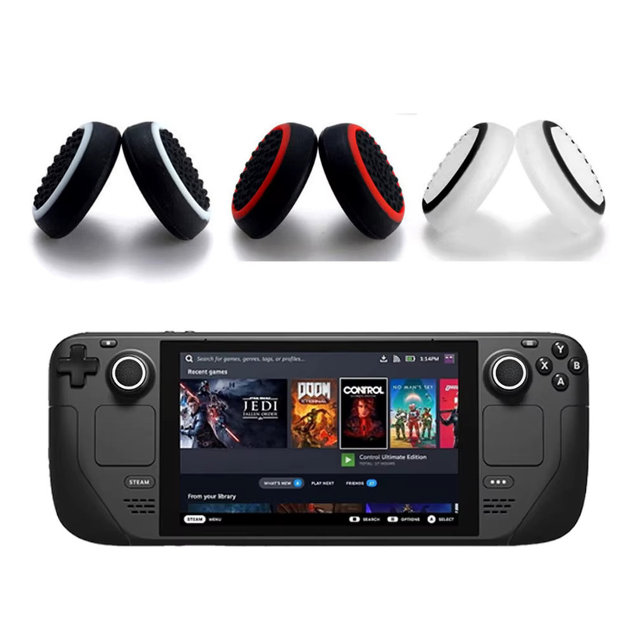 VILCORN Joystick-Kappen aus weichem Silikon mit rauer Oberfläche für SteamDeck, PS5, PS4, PS3 und Xbox - Bild 4