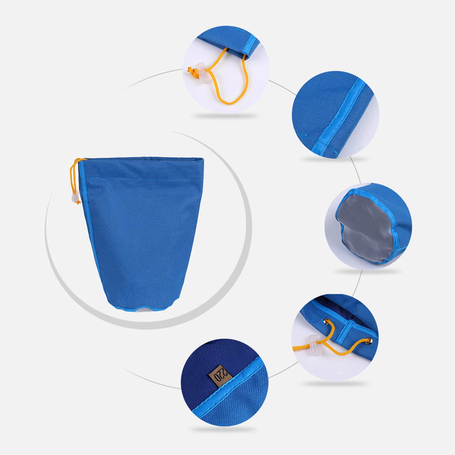TOPINCN 4-teiliges Set aus Gallonen-Netztaschen und Luftpolsterbeuteln mit Kordelzug und Tragetasche - Bild 2