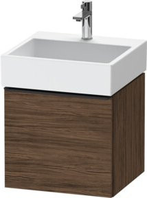 Duravit Waschtischunterschrank D-Neo, wandhängend, Weiß/Nuss, B: 48,4 cm, T: 44,2 cm - Bild 1