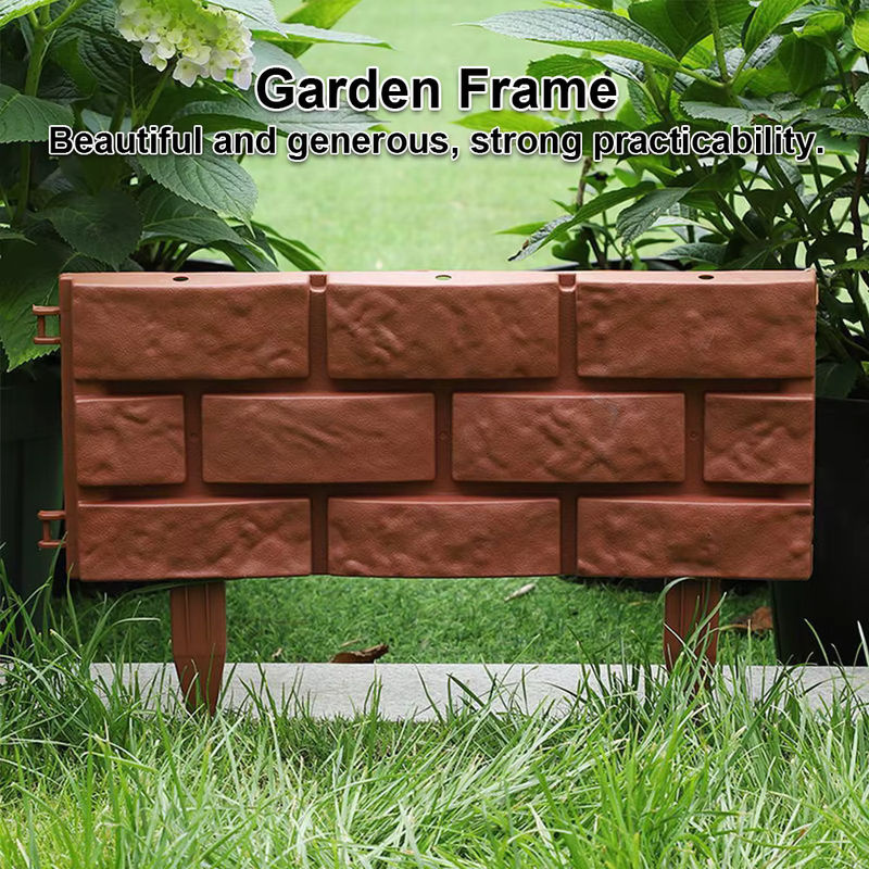 Dekorative Gartenkante in Steinoptik für Rasen und Beete, Farbe: Braun - Bild 2