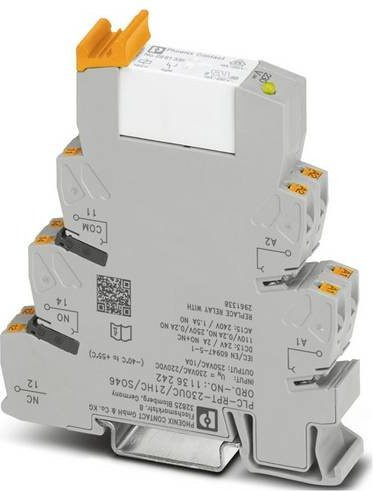 Phoenix Contact PLC-RPT-230UC/21HC/SO46 Relaismodul mit 1 Wechsler in Grau, 10 Stück - Bild 1
