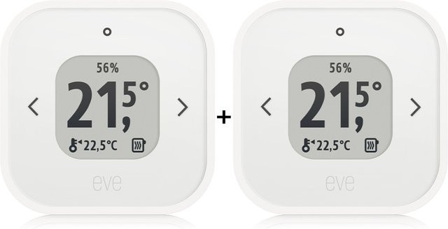 Eve Thermo Control Matter Smart Home Thermostat 2er-Set in Weiß - Bild 1
