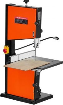 VEVOR Zweigang-Holzbandsäge in Orange mit 373 W Motor, Schnittbreite: 254 mm, Schnitthöhe: 160 mm, Gusseisentisch: 335 x 340 mm, inklusive 360° Arbeitsleuchte, Gehrungsanschlag und Parallelanschlag - Bild 1