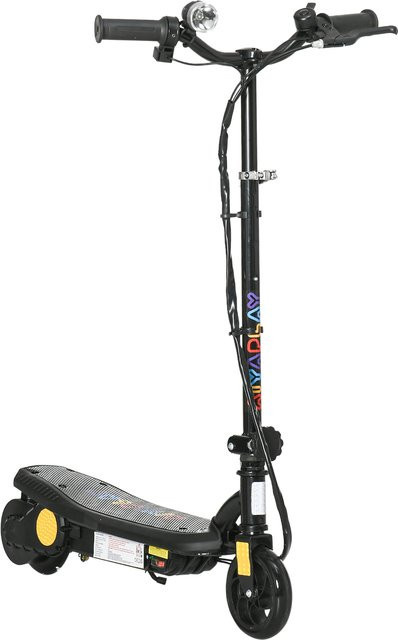 HOMCOM Elektrischer Tretroller, Schwarz, ab 7 Jahre - Bild 1