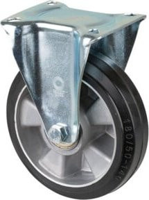 BS Bockrolle aus verzinktem Stahl mit 180mm Durchmesser und 300kg Tragkraft in Silber - Bild 1