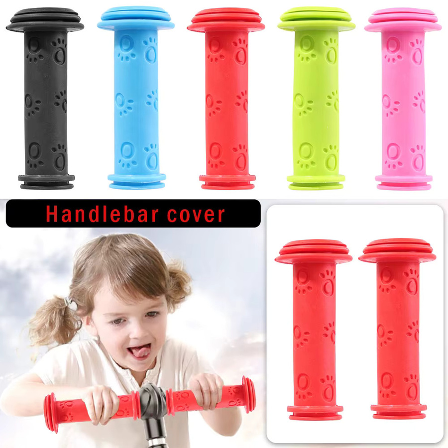 LCQPTW Rutschfeste weiche Gummi-Lenkergriffe Ersatz für Kinder-Tretroller, Kinderfahrrad, Schaukelauto, Drift-Scooter, Schiebewagen - Bild 4