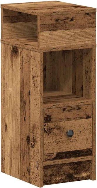vidaXL Nachttisch mit Schublade in Altholz-Optik, Farbe: Braun, B/T/H: 25 x 31 x 66 cm - Bild 1