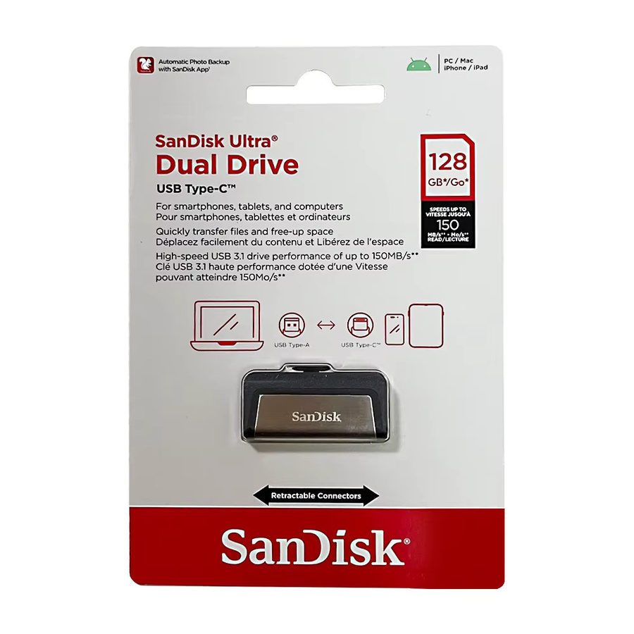 SanDisk Ultra Dual Drive USB Typ-C USB-Flash-Laufwerk 256 GB - Bild 2