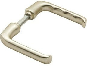 Hoppe Türdrückerpaar London 113 in Aluminium Silber ohne Rosetten mit 8mm Vierkant - Bild 1