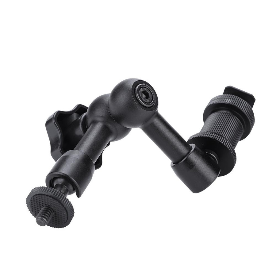 Andoer Magic Arm mit verstellbarem Gelenk und Reibung für die Blitzschuhmontage, Schwarz - Bild 3