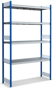 Bito Großfachregal-Set mit 4 Ebenen in Enzianblau, B/T/H: 156,2 x 52,4 x 250,0 cm - Bild 1