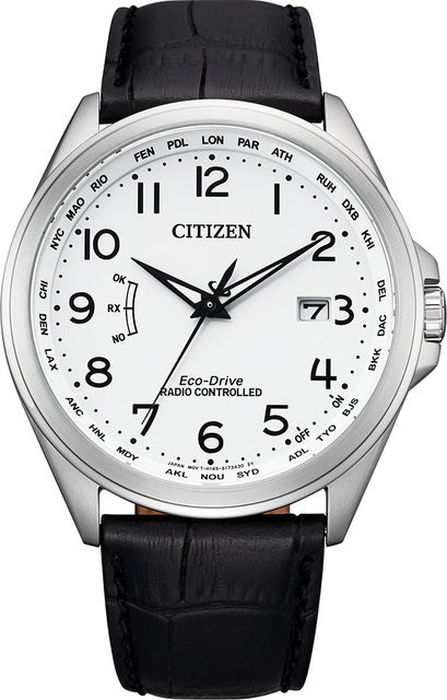 Citizen Armbanduhr, Solar, Edelstahl, 43 mm, Herren, Weiß, Saphirglas - Bild 1