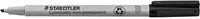 STAEDTLER Lumocolor non-permanent 312 Folienstift mit Keilspitze in Schwarz und Grau - Bild 1