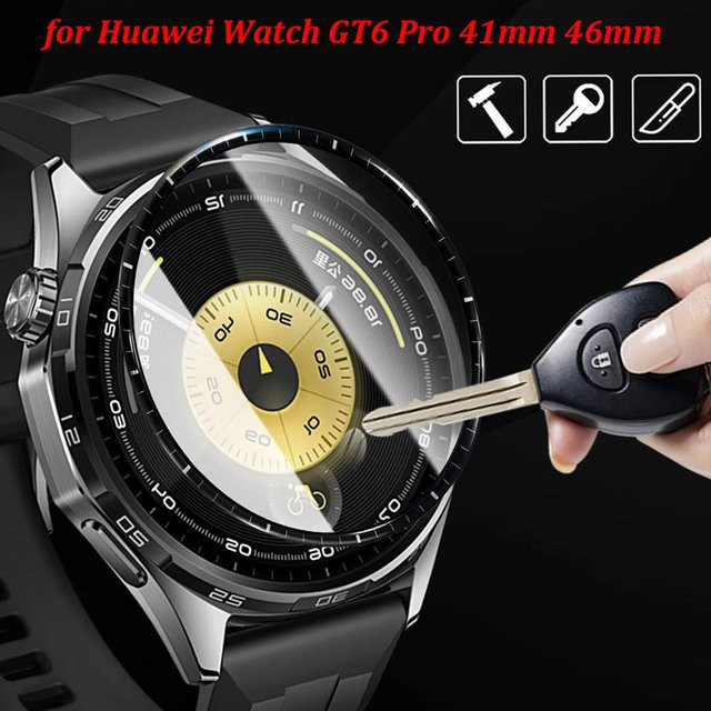 Displayschutzfolie Huawei Watch GT6, Silikon, transparent - Bild 1