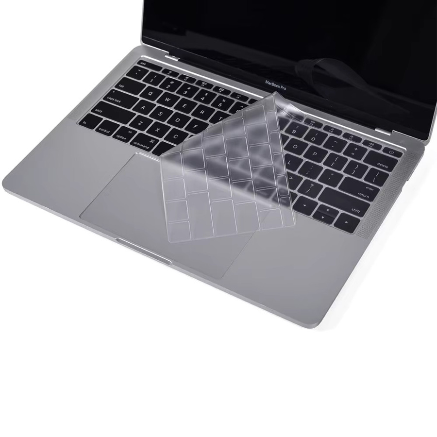 SDYIGOE Ultradünne TPU-Tastaturabdeckung für Apple Laptop Pro und Air, Farbe: transparent - Bild 2