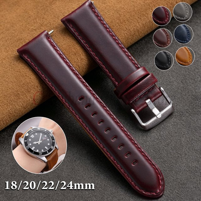 Uhrenarmband crazyband, Rindsleder, Schwarz, Unisex - Bild 1