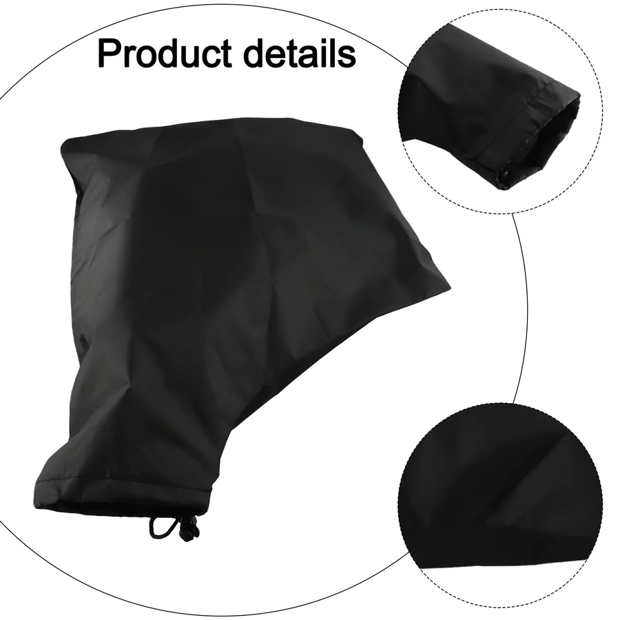 LEENKEA Laubbläser Sammeltasche aus 420D Material in Schwarz für die Gartenreinigung - Bild 3