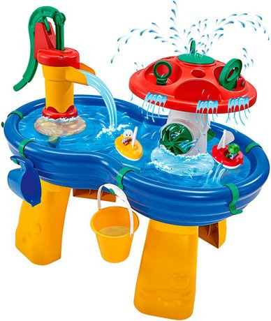 Aquaplay Wassertisch mit Pumpe und Pilz-Element in Blau und Mehrfarbig - Bild 4