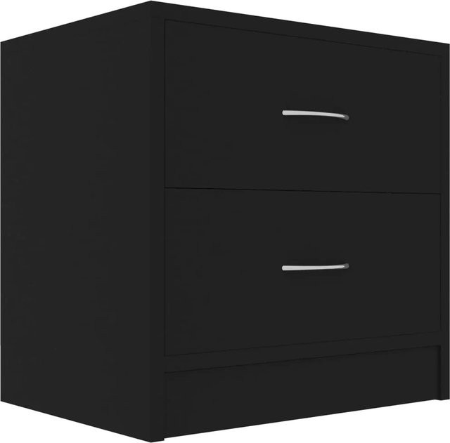vidaXL Nachttisch in Schwarz aus Holzwerkstoff, Modell 2, B/T/H: 40 x 30 x 40 cm - Bild 1